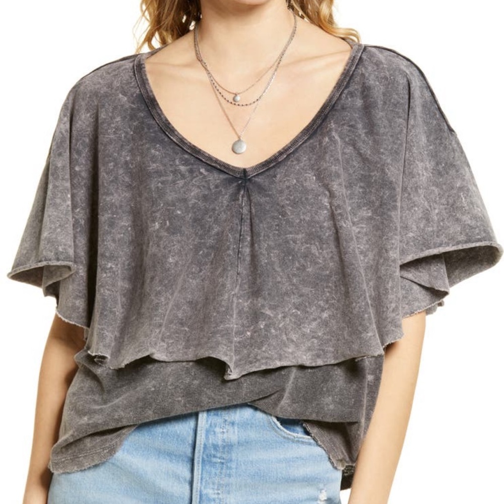 Free people Mixed Media Tee